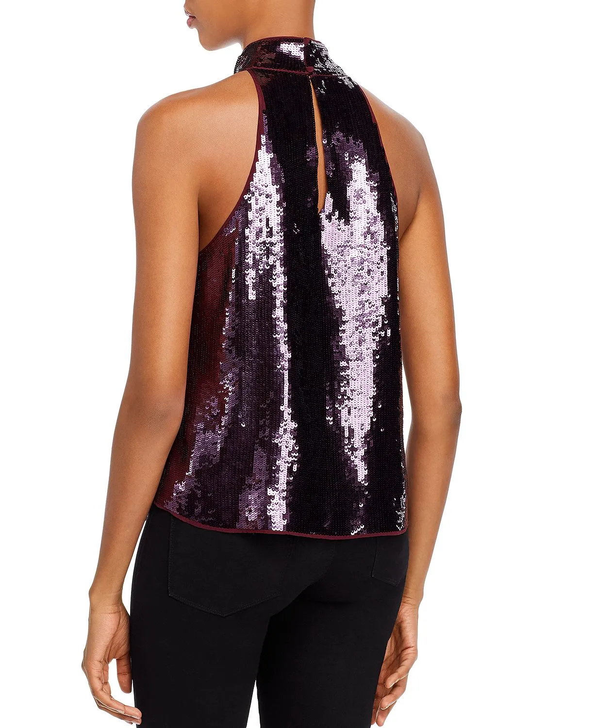 Joie Women’s Purple Lei Lei Sequin Sleeveless Top