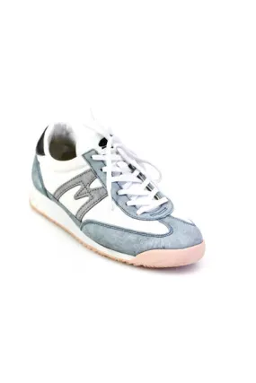 Karhu Womens Suede Trim Colorblock Low Top Lace Up Sneakers Blue White Size 4.5