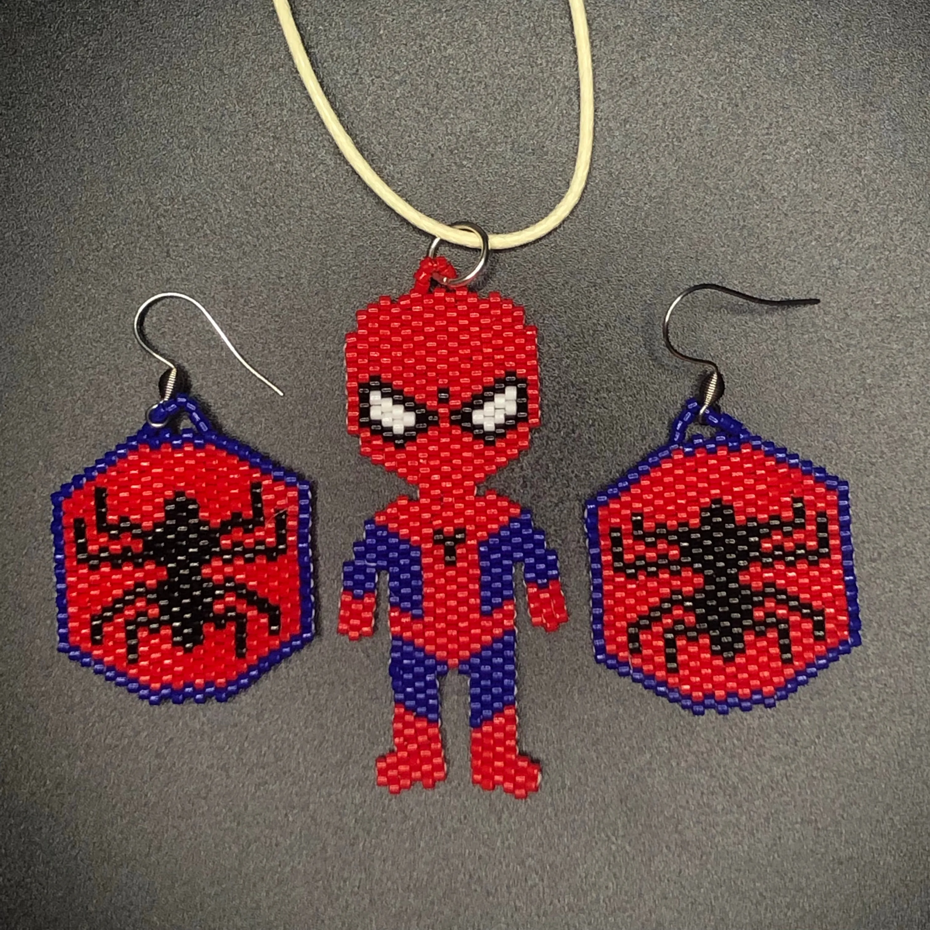 Kylie Kookesh - Beaded Spider Man Set