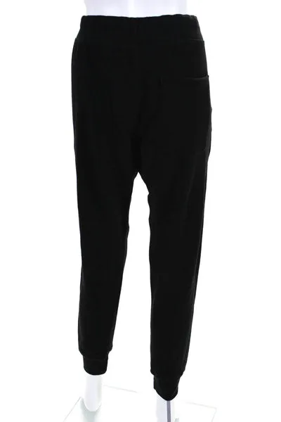 Lane Seven Womens Mid Rise Drawstring Joggers Sweatpants Black Size Extra Large