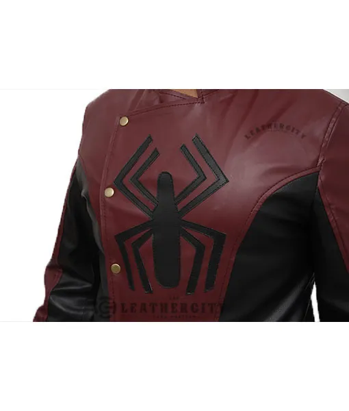 Last Stand Spider-Man Jacket in Maroon, Black Color - TLC