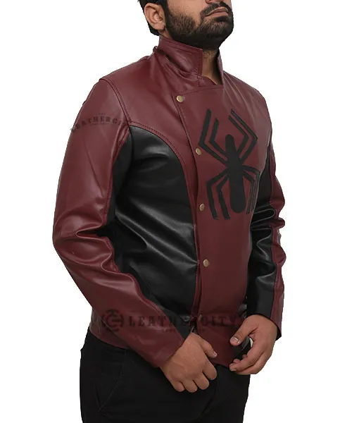 Last Stand Spider-Man Jacket in Maroon, Black Color - TLC