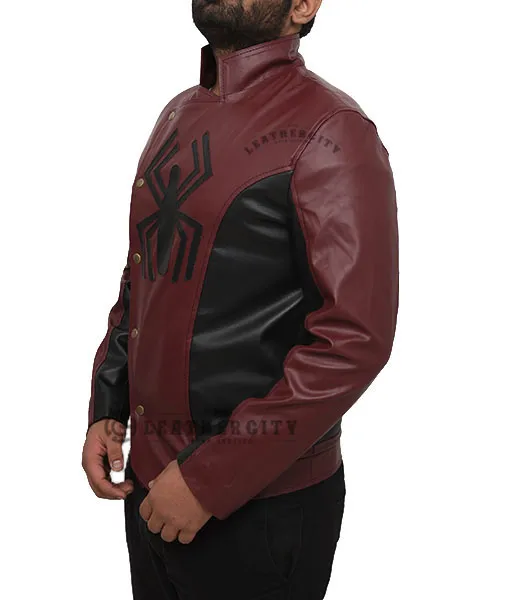 Last Stand Spider-Man Jacket in Maroon, Black Color - TLC