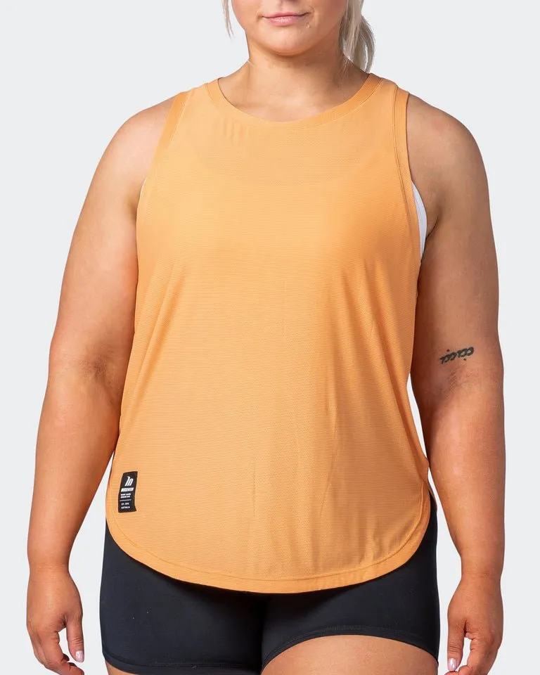 Level Up Training Tank - Apricot