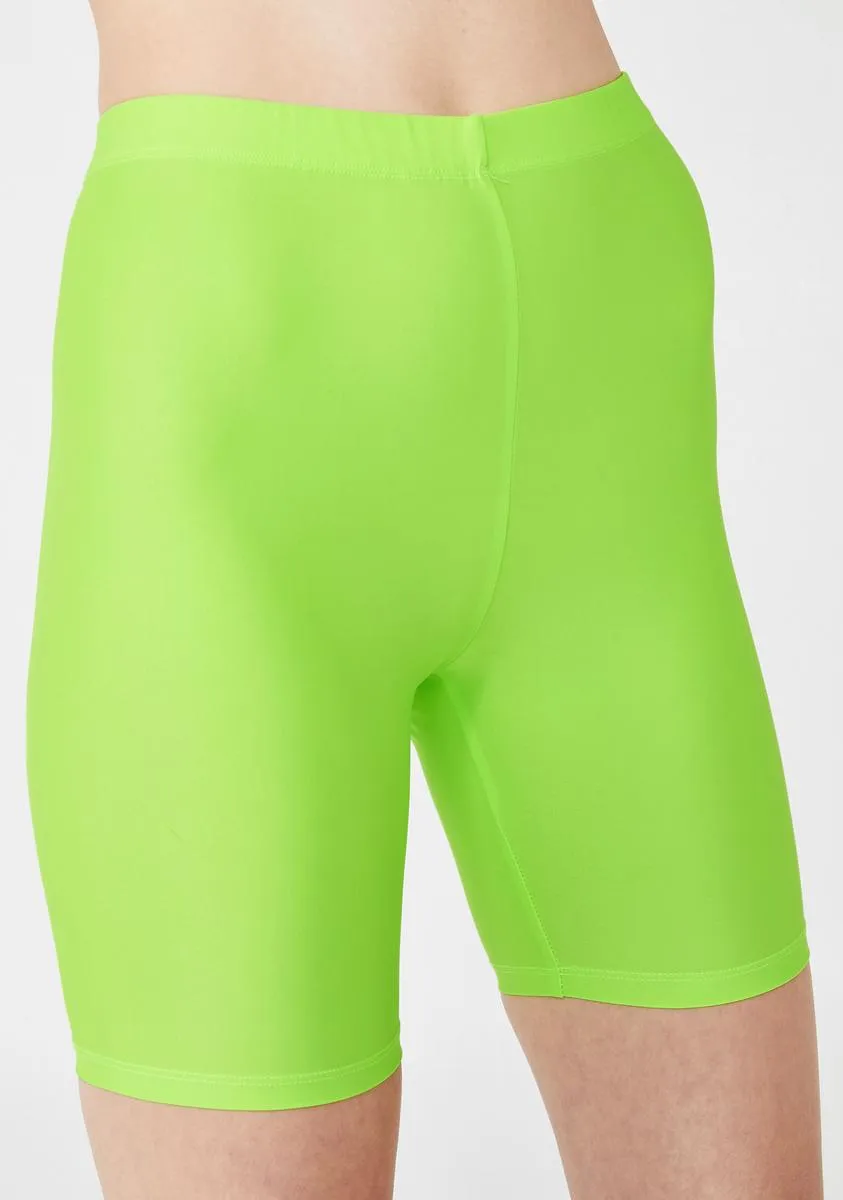 Lime Cycle Shorts-