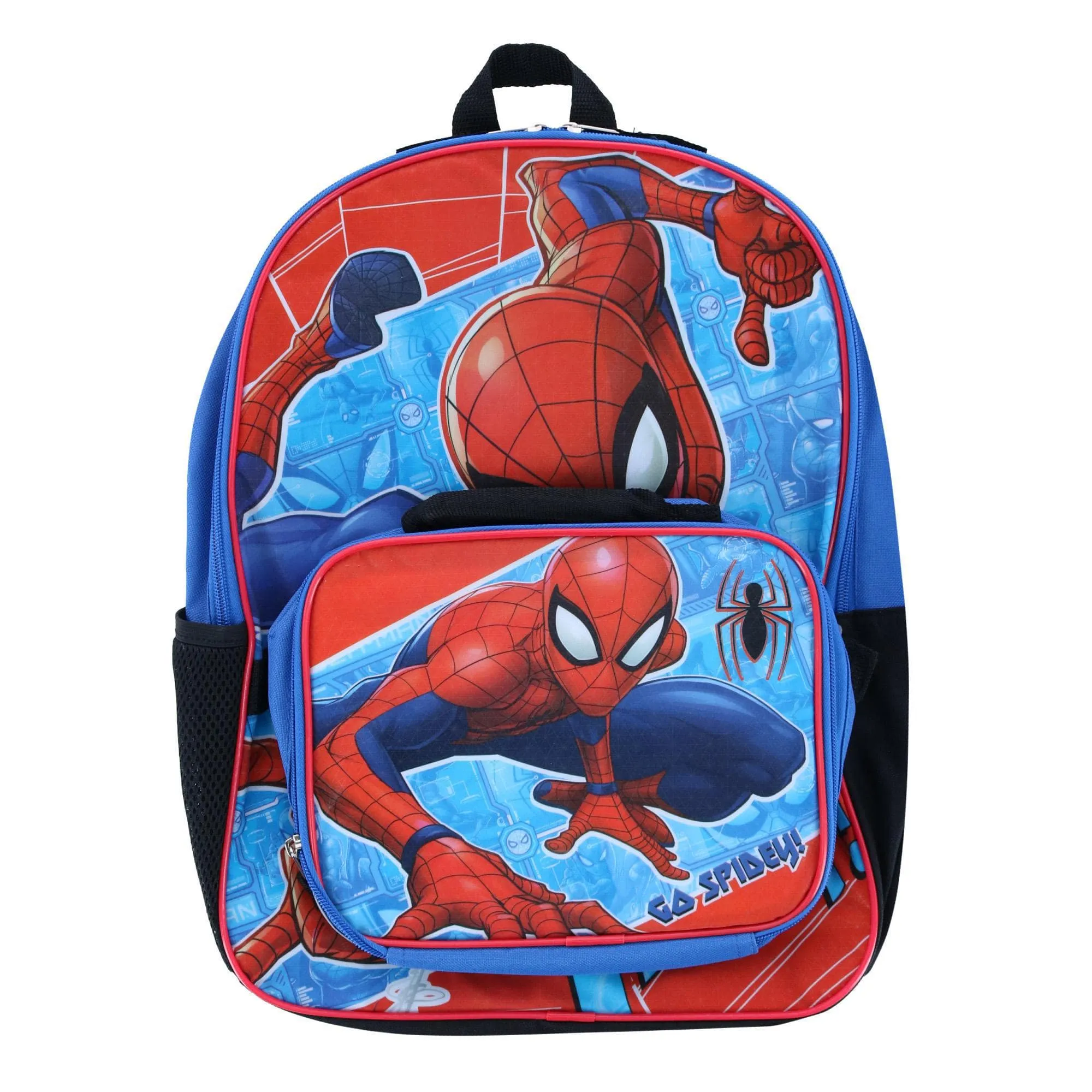 Marvel Boy's Spider-Man 16-Inch Backpack with Lunch Bag