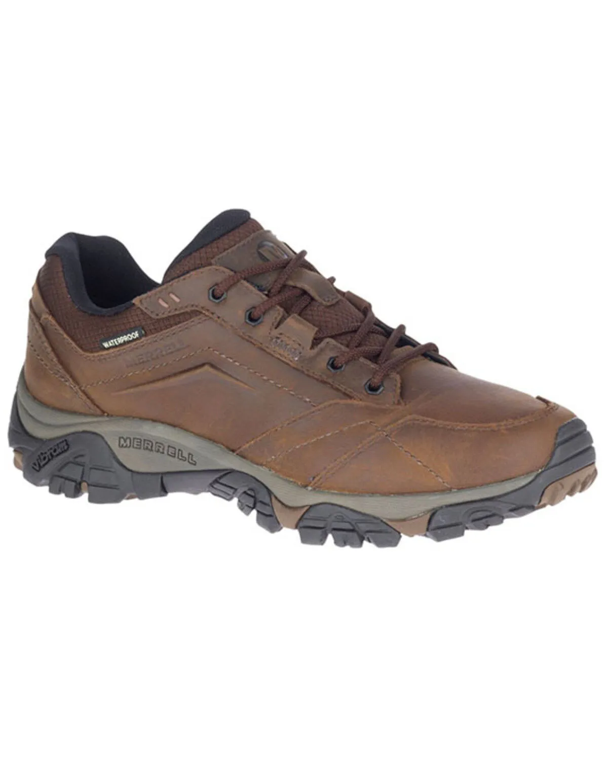 Merrell Men's Brown MOAB Adventure Waterproof Hiking Boots - SoftToe