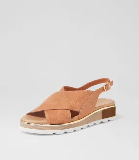 MIDAS Ulkara Light Tan Lizard Leather Sandals