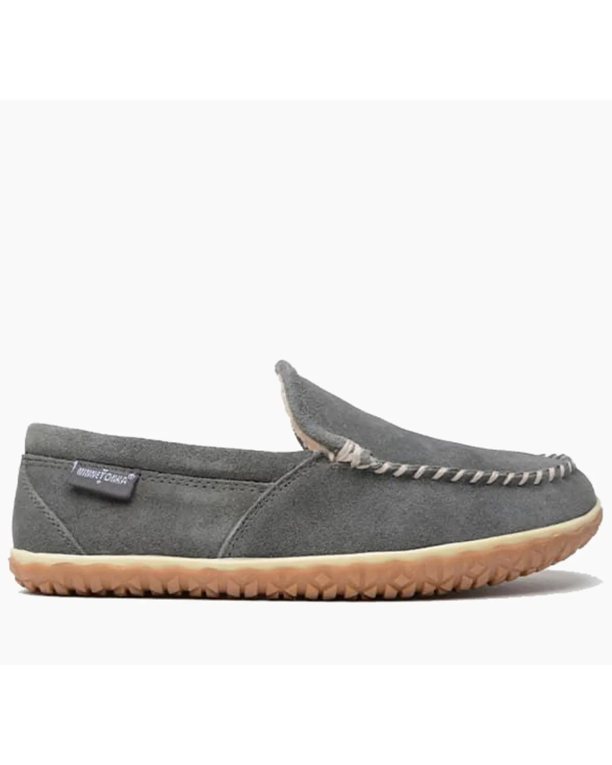 Minnetonka Men's Gray Tilden Slippers - MocToe