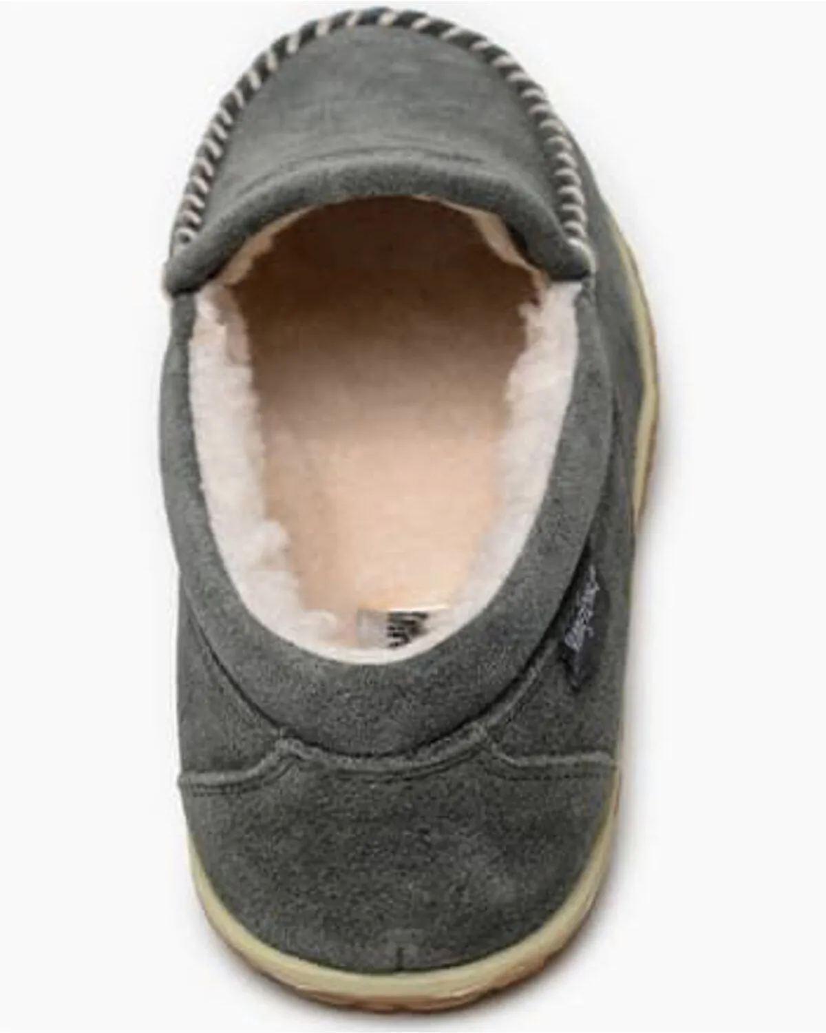 Minnetonka Men's Gray Tilden Slippers - MocToe