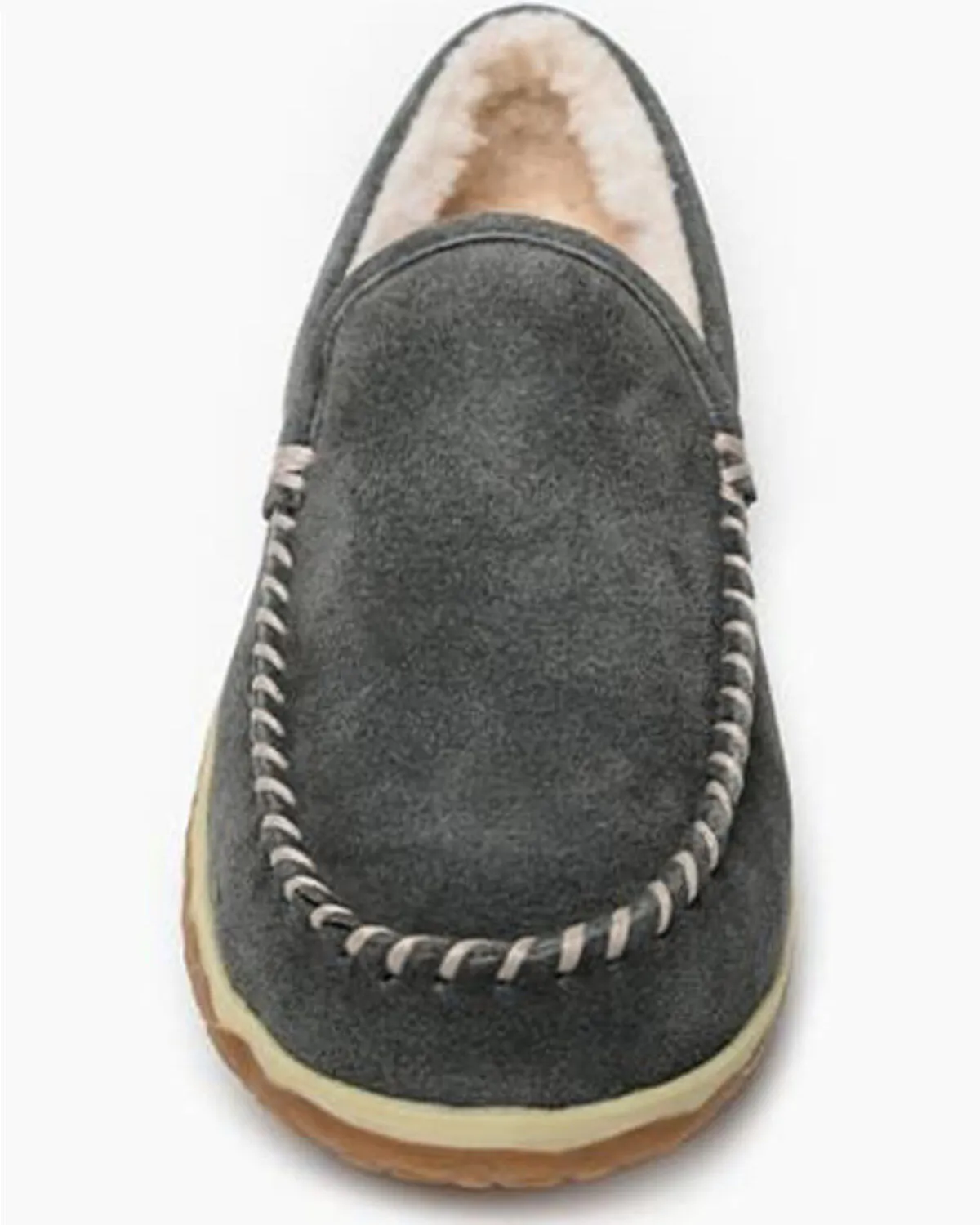 Minnetonka Men's Gray Tilden Slippers - MocToe