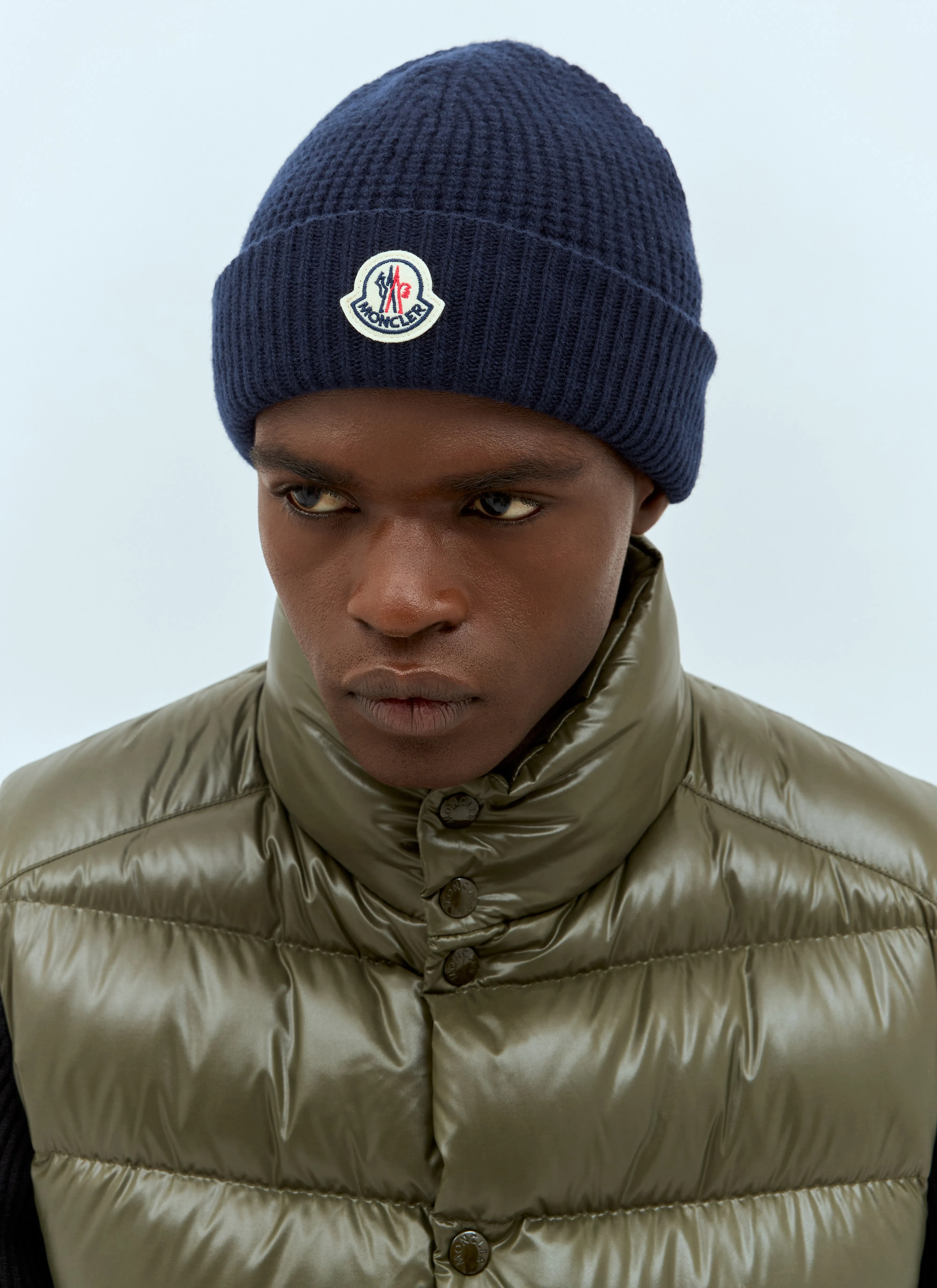 Moncler Logo Patch Beanie