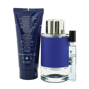 Mont Blanc Explorer Ultra Blue Coffret: EDP Spray 100ml + EDP Spray 7.5ml + Shower Gel 100ml 3pcs -40%