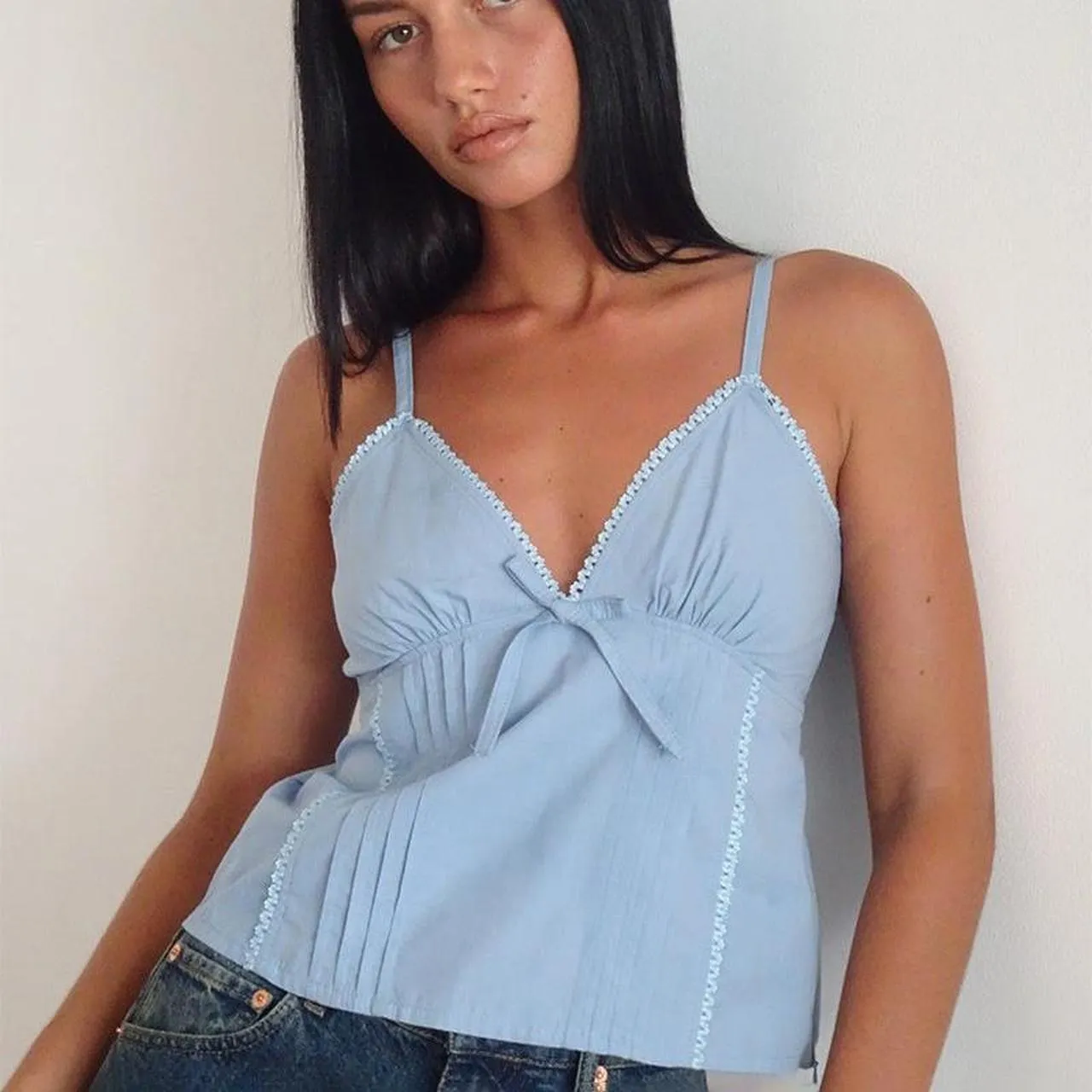 Motel Women's Blue Top