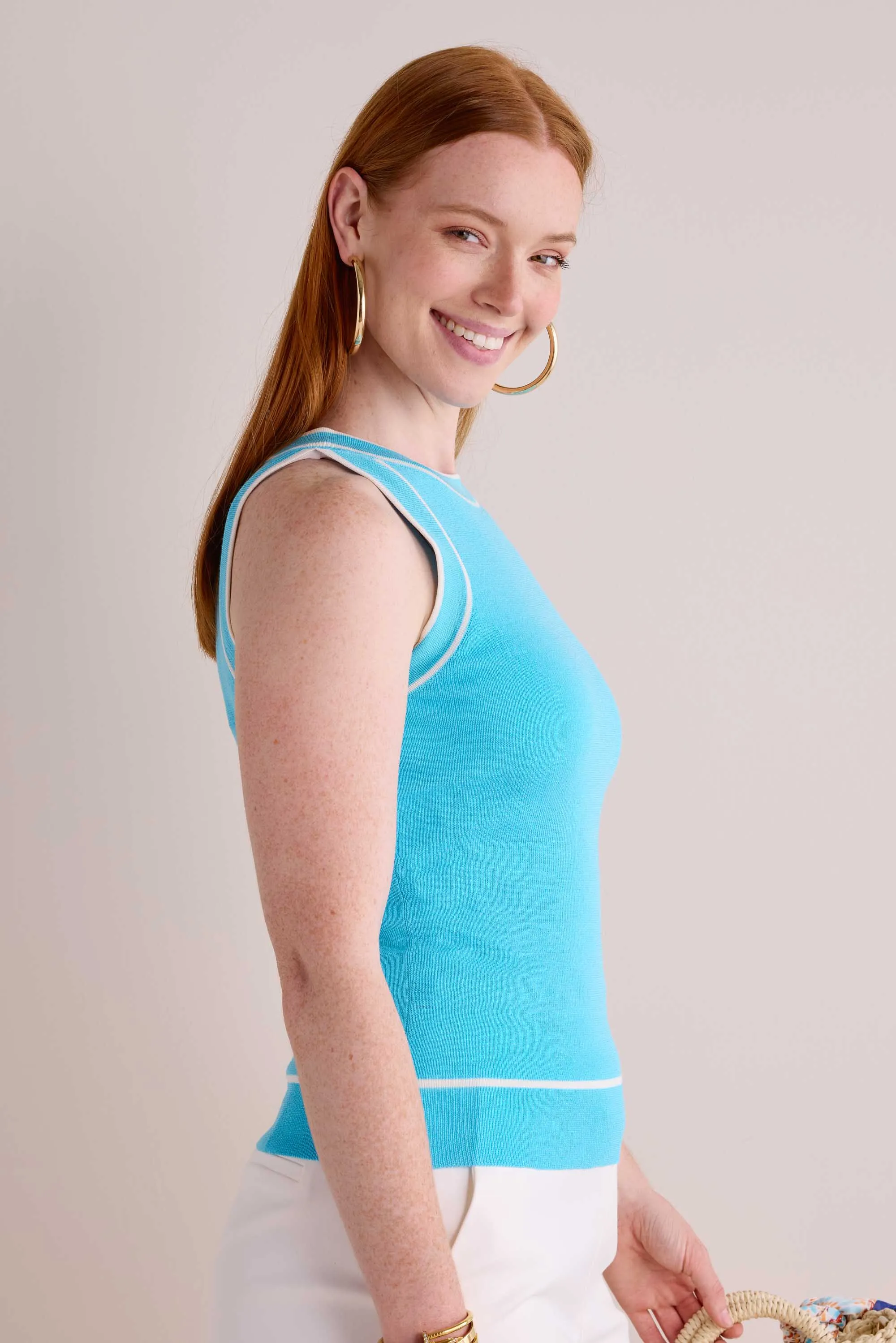 Neely Tank Top- Blue