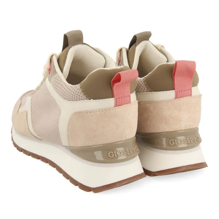 NUDE SNEAKERS WITH INTERNAL WEDGE AND MULTICOLOR DETAILS FOR WOMEN RANDAZZO