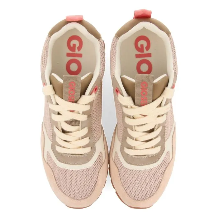 NUDE SNEAKERS WITH INTERNAL WEDGE AND MULTICOLOR DETAILS FOR WOMEN RANDAZZO