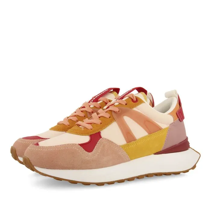 PINK SNEAKERS WITH MULTICOLOR DETAILS FOR WOMEN ADAIR