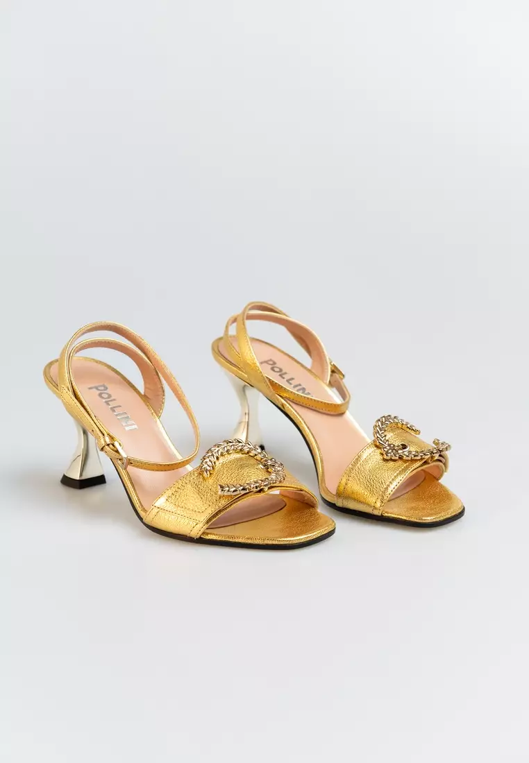 Pollini Pollini Women's Gold Sandals