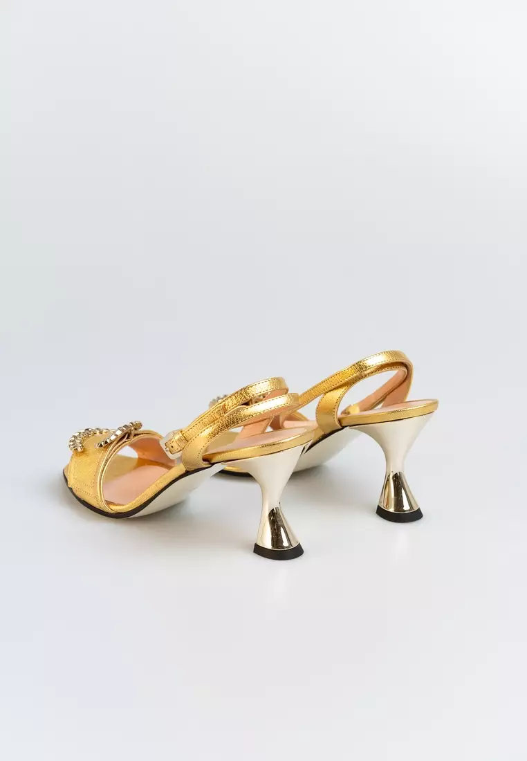 Pollini Pollini Women's Gold Sandals