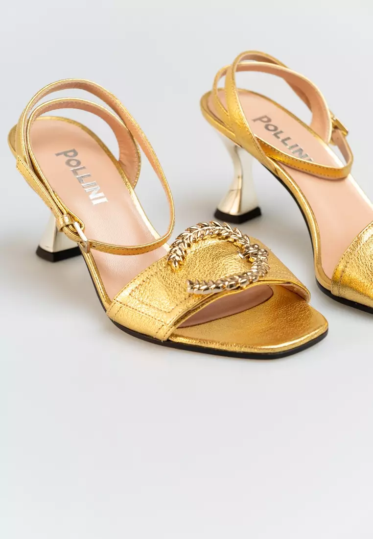 Pollini Pollini Women's Gold Sandals