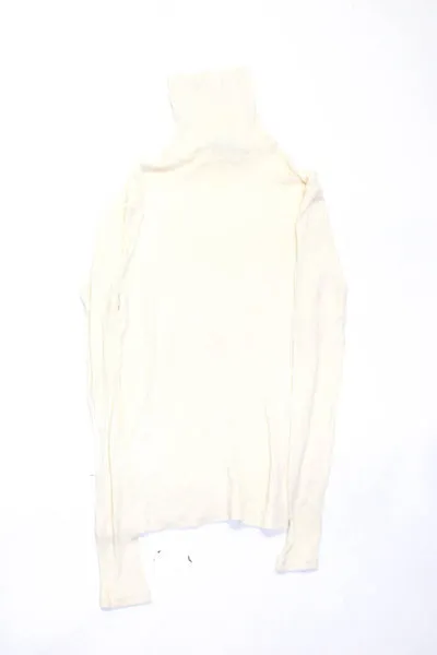 Polo Ralph Lauren Cyrus Women's Long Sleeve Turtleneck Top Beige Size M, Lot 2