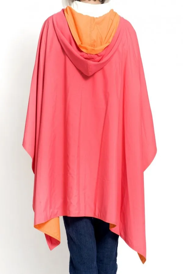 Rainrap Hooded Pink and Orange