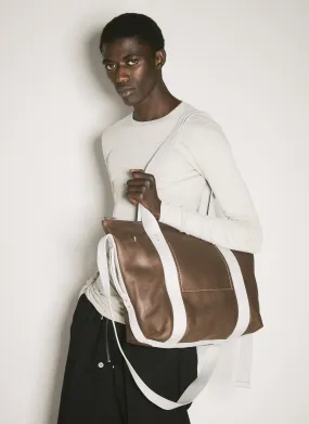 Rick Owens Leather Trolley Tote Bag