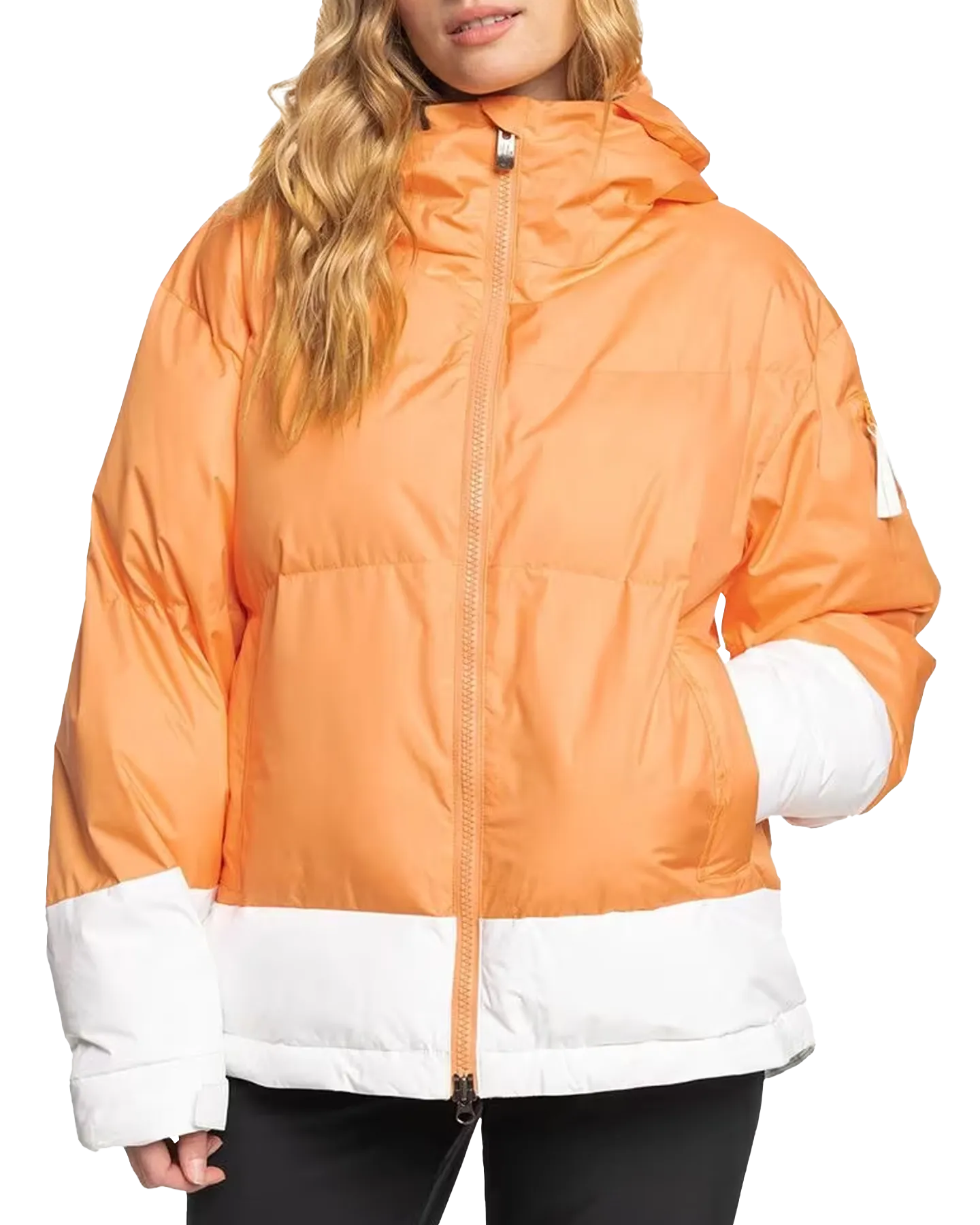 Roxy Women's Chloe Kim Puffy Technical Snow Jacket - Mock Orange