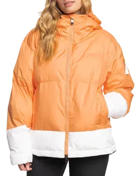 Roxy Women's Chloe Kim Puffy Technical Snow Jacket - Mock Orange