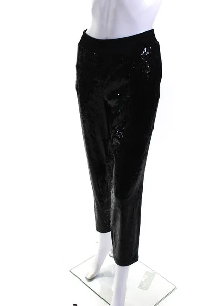 Sanctuary Womens Black Sequin Night Fever Joggers Size 6 12717889