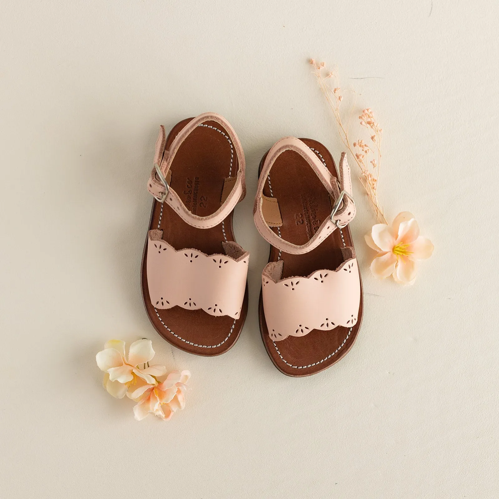 SECONDS Pink Sorbet Bella {Children's Leather Sandals}