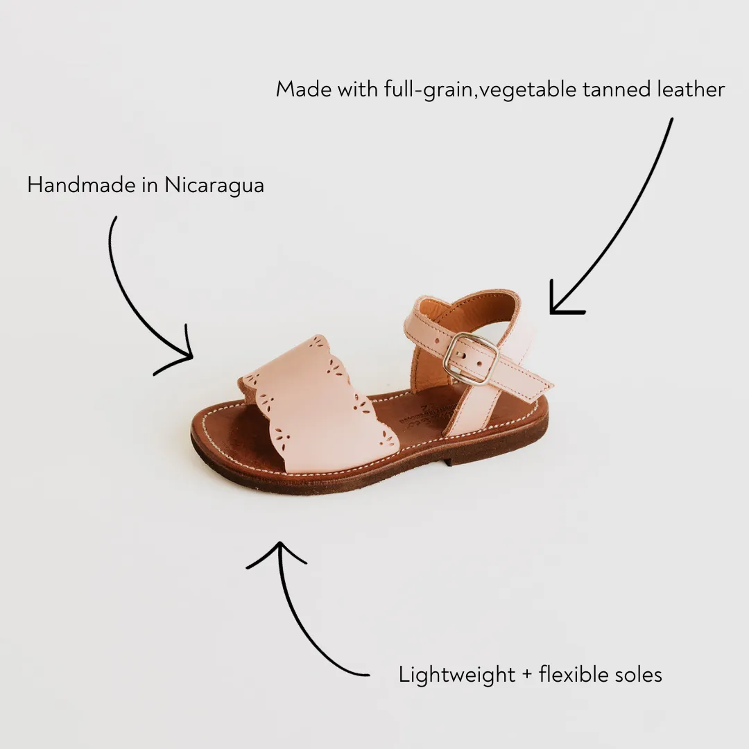 SECONDS Pink Sorbet Bella {Children's Leather Sandals}