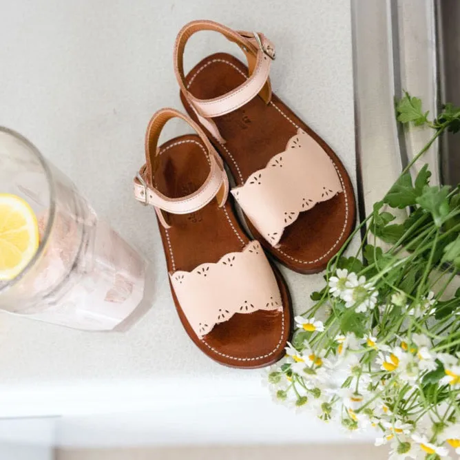 SECONDS Pink Sorbet Bella {Children's Leather Sandals}