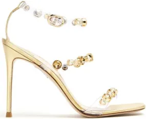 Sophia Webster Rosalind 100mm gem-embellished sandals Yellow