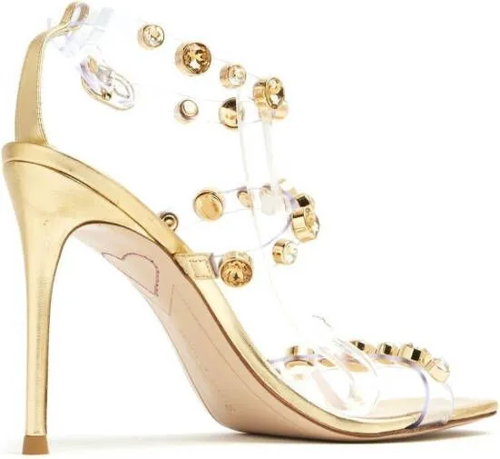 Sophia Webster Rosalind 100mm gem-embellished sandals Yellow