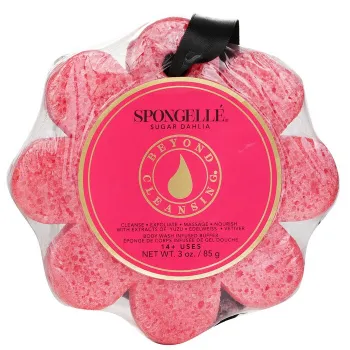 Spongelle Wild Flower Soap Sponge - Sugar Dahlia (Red) -25%