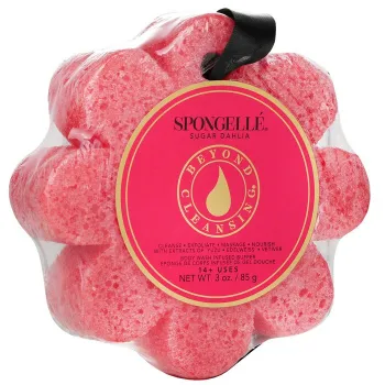 Spongelle Wild Flower Soap Sponge - Sugar Dahlia (Red) -25%