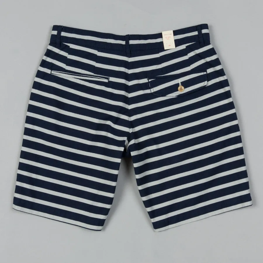 STRIPED SHORTS NAVY