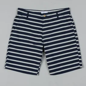 STRIPED SHORTS NAVY