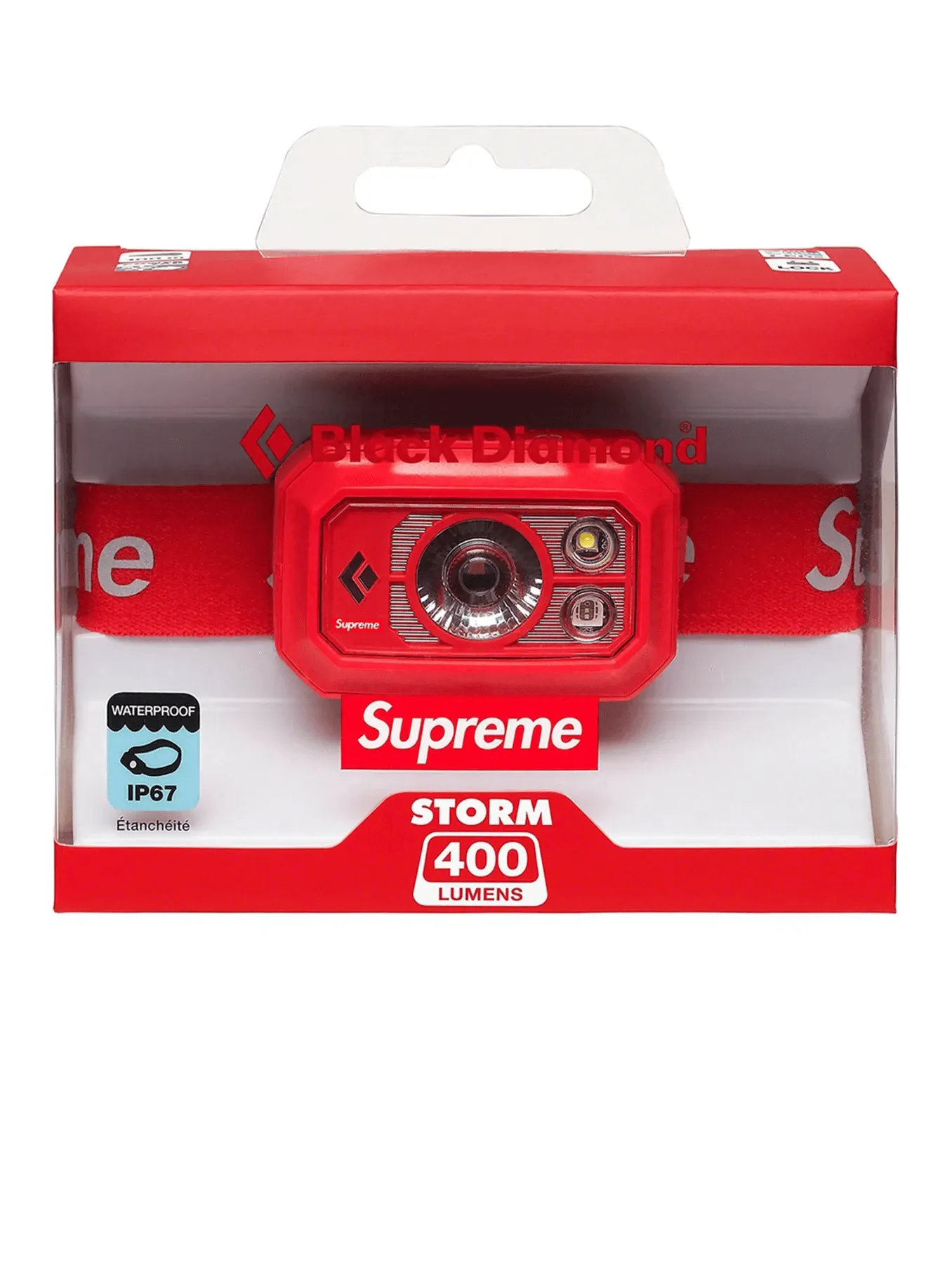 Supreme Black Diamond Storm 400 Headlamp Red