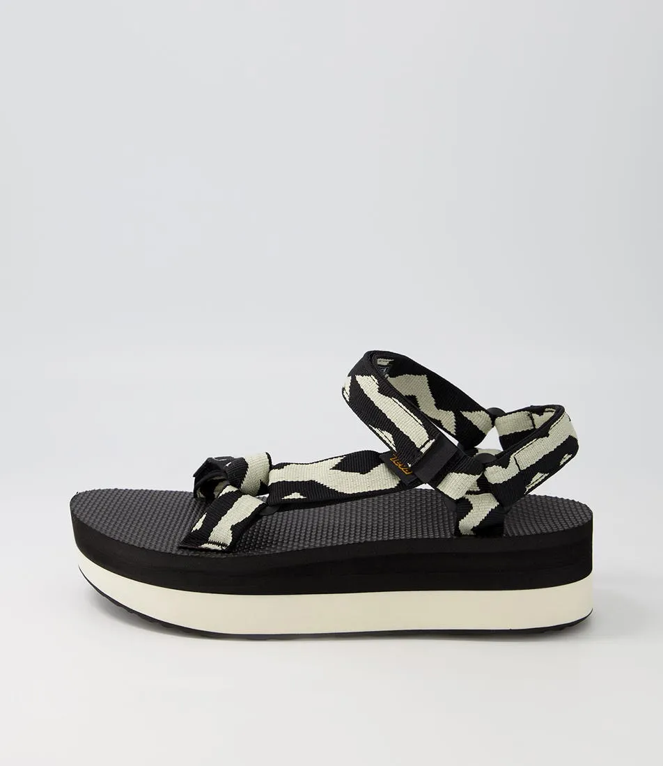 TEVA W Flatform Univ Balance Black Sandals