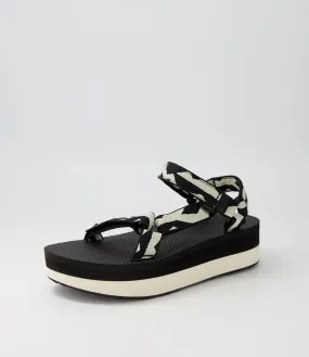 TEVA W Flatform Univ Balance Black Sandals