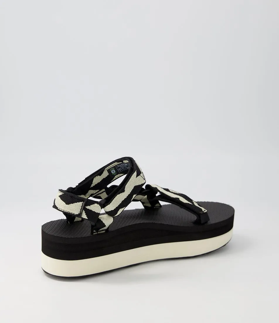 TEVA W Flatform Univ Balance Black Sandals