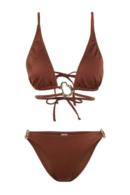 Triangle Accessory Regular Bikini Set