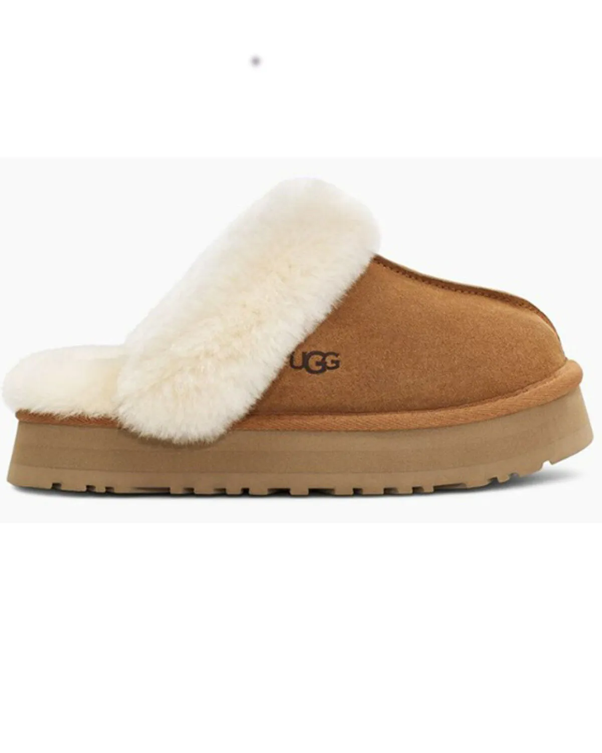 UGG Women's Disquette Sheep Fur-Lined Slippers - RoundToe