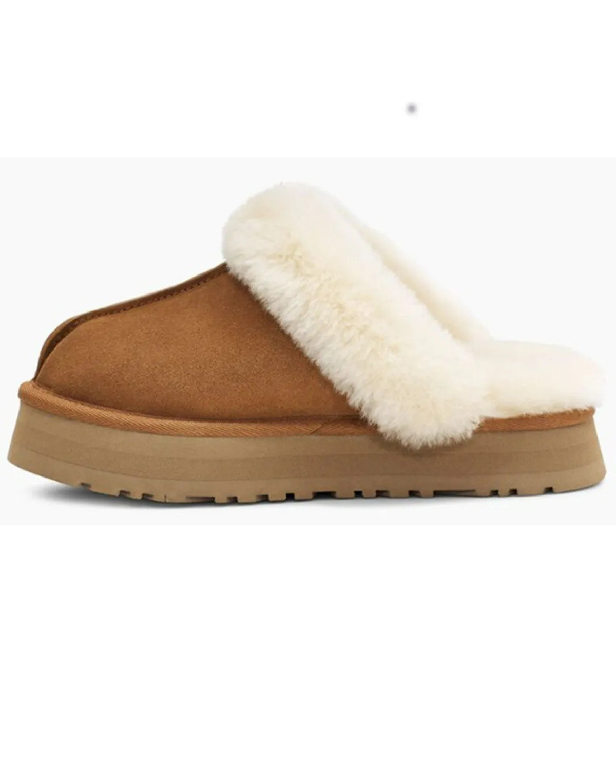 UGG Women's Disquette Sheep Fur-Lined Slippers - RoundToe