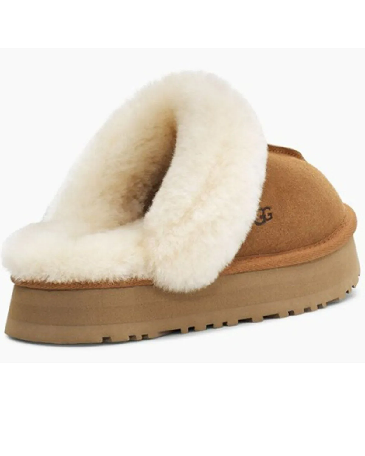 UGG Women's Disquette Sheep Fur-Lined Slippers - RoundToe