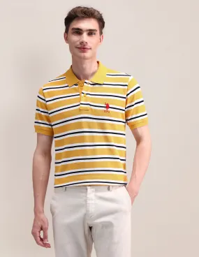 U.S. Polo Assn. Horizontal Striped Slim Fit Polo Shirt