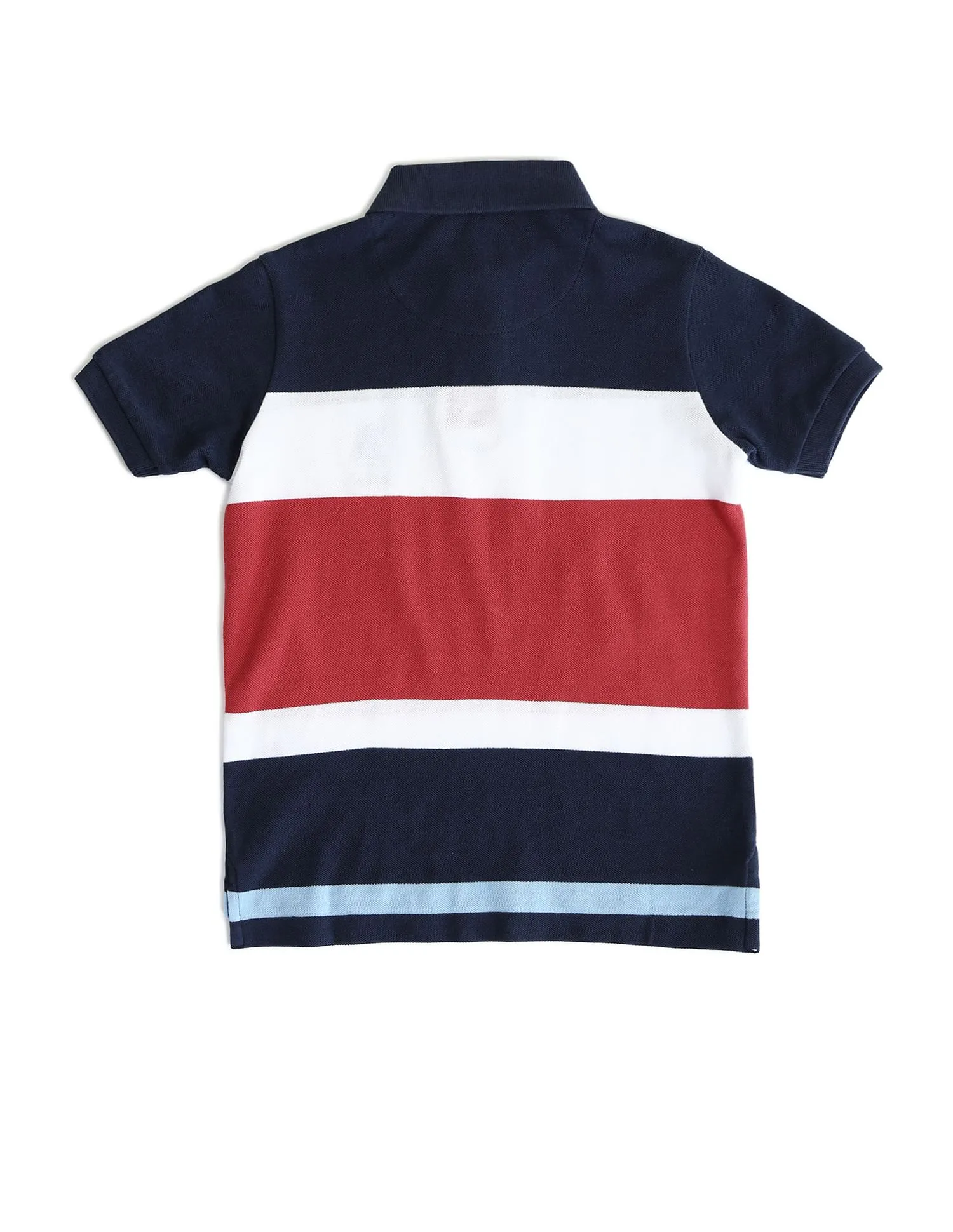 U.S. Polo Assn. Kids Boys Colour Block Regular Fit Polo Shirt